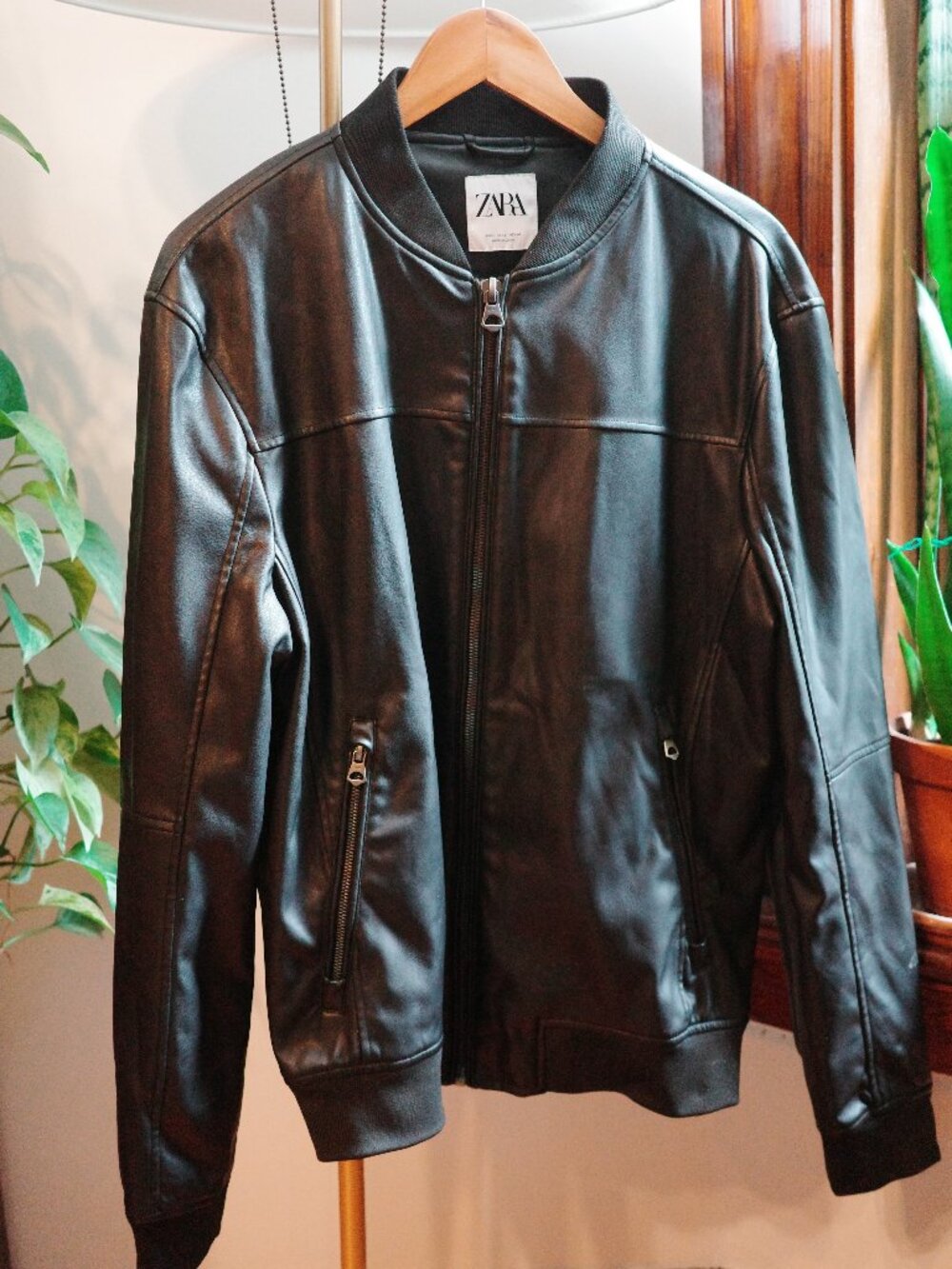 Zara Men's Leather Jacket